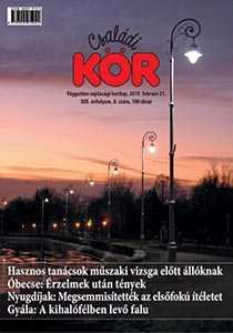 Családi Kör 2019. február 21. címoldal